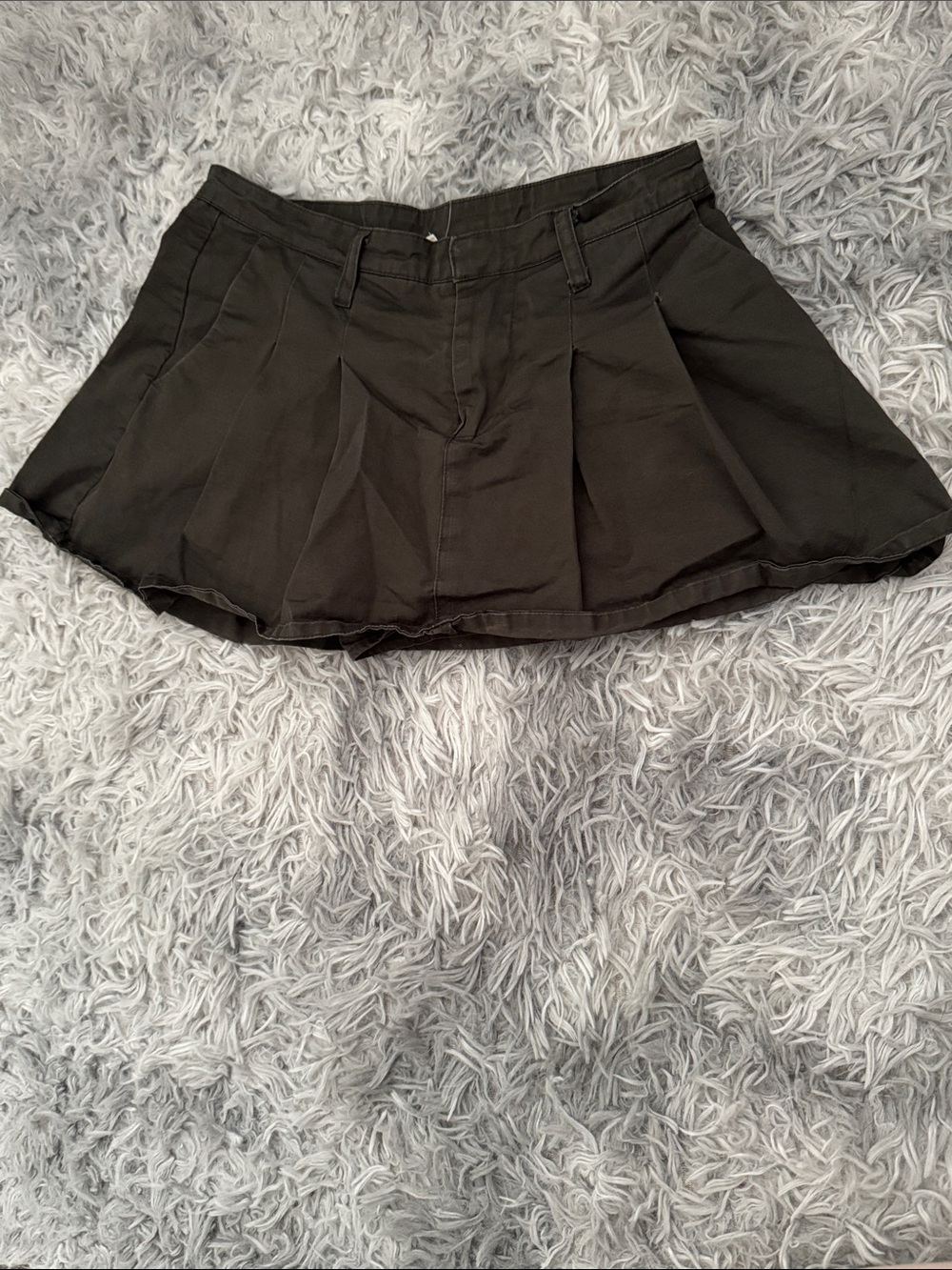 LA Hearts Green Pleated Mini Skort ( XS)